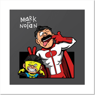 Funny Superhero Father And Son Comic Book Superheroes Posters and Art